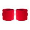 Suddora Wrist Sweatbands, Absorbent and Breathable Thick Cotton Bands for Working Out, Gymnastics, Basketball, Tennis, and Football, Multiuse Wristbands for Costumes and Cosplay, Red view 1