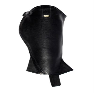 Rhinegold Elite Curved Zip Gaiters -Small-Brown