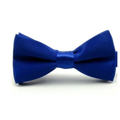 Boys Solid Blue Pre-Tied Bow Ties, 1 to 10 years (2 Bowties, Royal Blue)