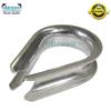 DBROPES 3 Strand Mooring Pendant Line 100% Nylon Rope with Stainless Steel Thimble. Tensile Strength 6400 Lbs. Made in USA (White Nylon, 1/2" x 12') view 2
