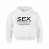 ALLNTRENDS Adult Hoodie Sex Breakfast of Champions Funny Humor Top (L, White) view 1