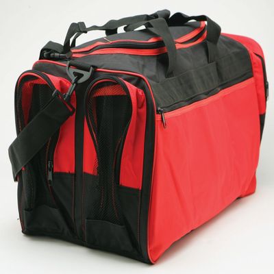 Martial Arts Bag, Taekwondo Bag, MMA Equipment Bag, Mesh Deluxe Bag, Karate Bag, Blue, Black, Red (125E 13"x 27"x 14", 125E Red Mesh Deluxe)