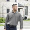 Propper Men's Snag Free Long Sleeve Polo, Heather Grey, Large view 4