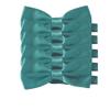 Mens Smooth Satin Feel Formal Pre-Tied Bow Tie Sets (Set of 5, Turquoise Blue) view 1
