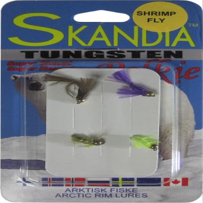 K & E Tackle 135406-Maurice Skandia Shrimp Fly 4 Pack Fishing Equipment