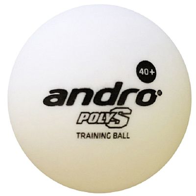 Andro 162230 Table Tennis Practice Training Balls, Poly, S, 40mm (6 Dozen)