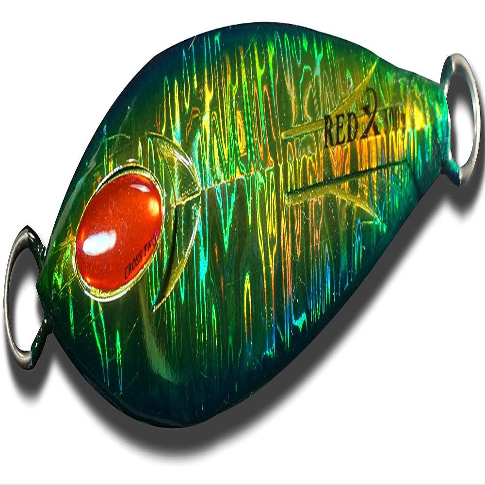Kato Seiko XIICRSSTWO RED X GLD Green, 7.1 oz (200 g), GLD Green, 7.1 oz (200 g), Metal Jig Lure