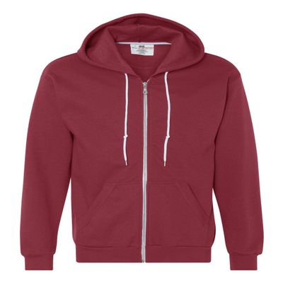 Anvil Adult Combed Ringspun Fashion Full-Zip Hood, INDEPENDENCE RED, XXX-Large