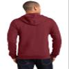 Anvil Adult Combed Ringspun Fashion Full-Zip Hood, INDEPENDENCE RED, XXX-Large view 2