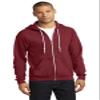 Anvil Adult Combed Ringspun Fashion Full-Zip Hood, INDEPENDENCE RED, XXX-Large view 3
