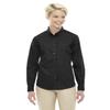 Ash City - Core 365 Operate Ladies Twill Shirt, Black 703, XX-Large view 1