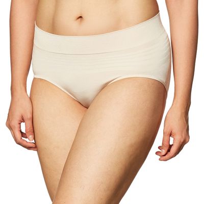 Warner's Women's No Pinching No Problems Seamless Hipster Panty, Butterscotch, Small