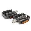 ELEOPTION 2pc SeatSail Bicycle Bike MTB Aluminum Alloy Platform Pedals CNC Steel Axle 9/16" (Titanium, 17C) view 3