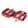 ELEOPTION 2pc SeatSail Bicycle Bike MTB Aluminum Alloy Platform Pedals CNC Steel Axle 9/16" (red, 17C) view 3