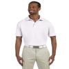 Harriton Men's Anti-microbial Polo Shirt, WHITE, Large view 1