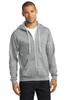 Anvil Adult Combed Ringspun Fashion Full-Zip Hood, HEATHER GREY, XXX-Large view 2