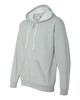 Anvil Adult Combed Ringspun Fashion Full-Zip Hood, HEATHER GREY, XXX-Large view 3