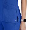 Barco One Pulse Classic Fit Scrub Top for Women  Cobalt, 5-Pocket V-Neck Scrub Shirt w/ 360 Spandex Stretch, Moisture Wicking, Anti-Static and Quick-Shed  5XL, Regular Fit view 2