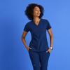 Barco One Pulse Classic Fit Scrub Top for Women  Cobalt, 5-Pocket V-Neck Scrub Shirt w/ 360 Spandex Stretch, Moisture Wicking, Anti-Static and Quick-Shed  5XL, Regular Fit view 3