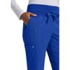 BARCO One Stride Classic Fit Scrub Pant for Women  Cobalt, 5-Pocket Mid-Rise Pants w/ 360 Spandex Stretch, Moisture Wicking, Anti-Static and Quick-Shed  XS, Tall Fit view 2