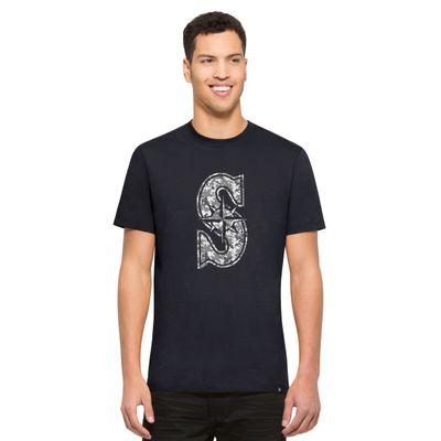 '47 NFL Men's Crosstown Flanker Tee, Fall Navy, Large