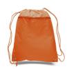 Set of 2- Polyester Drawstring Backpack w/Front Pocket Outdoor Beach Gym view 1