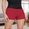 Hybrid & Company Womens Butt lifting Twill Denim Bermuda Short SH43308X GRENADINE 20 view 4