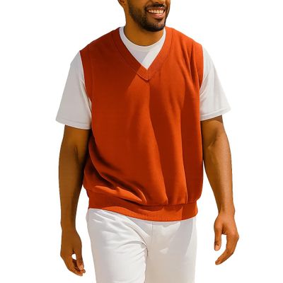 Akwa Mens Golf Vest Lightweight Waterproof Pullover Wind Vest for Men V-Neck Sweater Performance Outerwear Layer Big & Tall