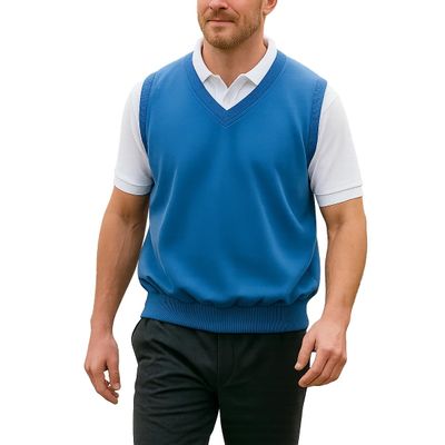 Akwa Mens Golf Vest Lightweight Waterproof Pullover Wind Vest for Men V-Neck Sweater Performance Outerwear Layer Big & Tall