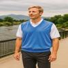 Akwa Mens Golf Vest Lightweight Waterproof Pullover Wind Vest for Men V-Neck Sweater Performance Outerwear Layer Big & Tall view 4