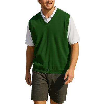 Akwa Mens Golf Vest Lightweight Waterproof Pullover Wind Vest for Men V-Neck Sweater Performance Outerwear Layer Big & Tall