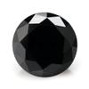 100PCS Size 4.0mm 5A Round Machine Cut Black Color Cubic Zirconia Stone Loose CZ Stones JIANGYUANGEMS (4.0mm 100pcs)