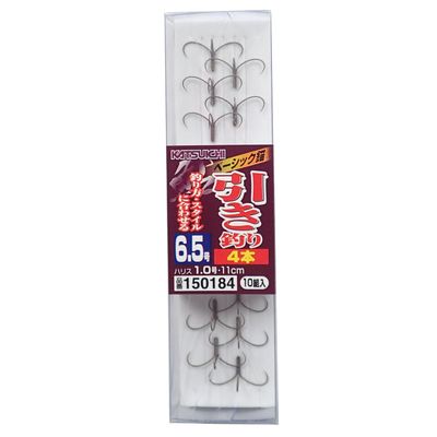 Katsuichi No.150184 Basic Anchor, Swimming Fishing, 4 Pieces, No. 6.5