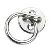 2PC Stainless Steel Round Eye Plate 8mm / 5/16 Eye Hook + Ring for Marine Boat view 2
