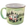Ceramic Coffee Mug - 15 oz Retro Inspired Camping Mug - for Hot & Cold Drinks - Works as a Tea, Soup, & Coffee Mug - Stylish, Versatile, & Microwaveable Camping Coffee Mugs by Camp Casual view 1