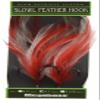 Megabass 34787 SLOWL Feather Hook #1 Red/White view 1