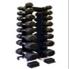 Ader Rubber Dumbbell Set 8 Pairs with Vertical Rack (5.10.12.15.20.25.35.50+Rack) view 1