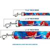Dog Leash Ariel Vivid Underwater Sparkle Poses Castle 6 Feet Long 1.5 Inch Wide view 3