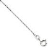 Sterling Silver Cubic Zirconia Number 0 Pendant Micro Pave 3/4 inch Tall view 2