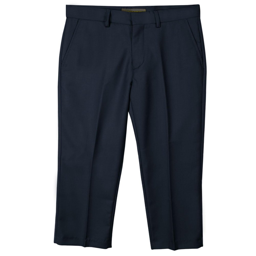 Spring Notion Boys' Flat Front Dress Pants 2T Navy