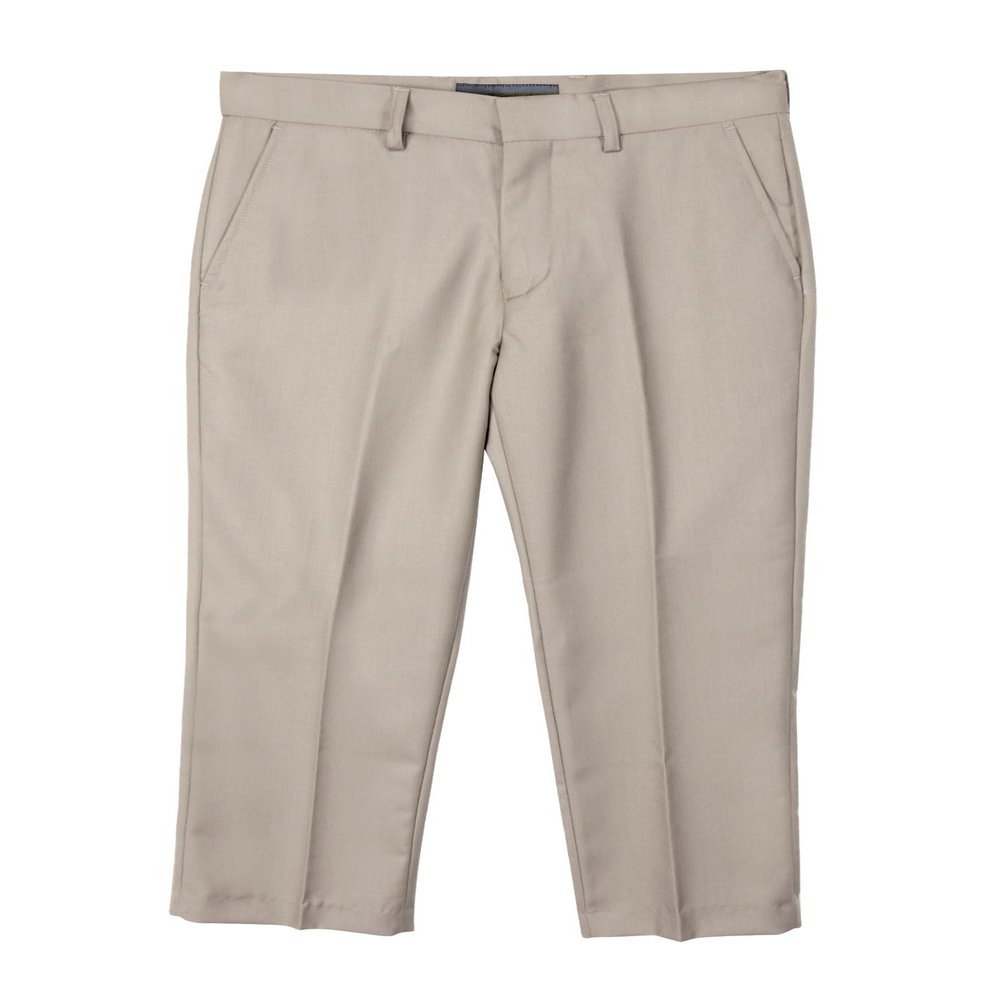 Spring Notion Boys' Flat Front Dress Pants 20 Tan