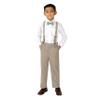 Spring Notion Boys' Flat Front Dress Pants 20 Tan view 3