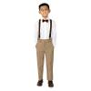 Spring Notion Boys' Flat Front Dress Pants 18 Khaki view 3