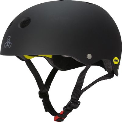 Triple Eight 3150 Dual Certified MIPS Bike and Skateboard Helmet, Black Matte, X-Small / Small