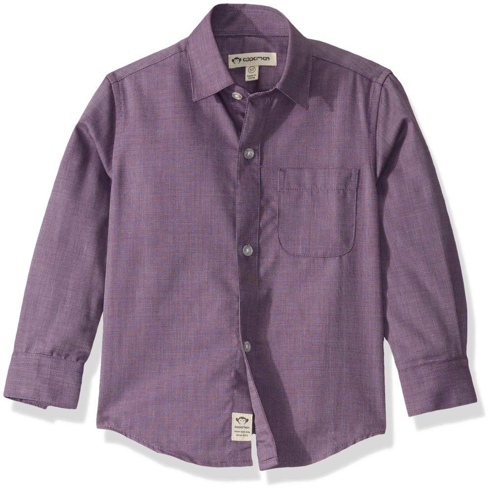 Appaman Boys Standard Dress Shirt, Biking Red, 2T