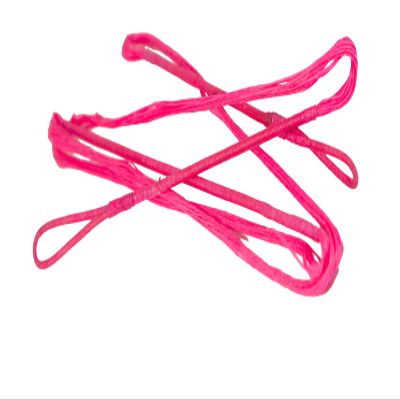 60X Custom Strings Flo Pink 12 Strand Dacron B50 Longbow Bowstrings Bow (Multiple Sizes) (63 INCH)