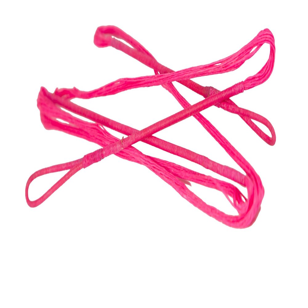 60X Custom Strings Flo Pink 12 Strand Dacron B50 Longbow Bowstrings Bow (Multiple Sizes) (63 INCH)