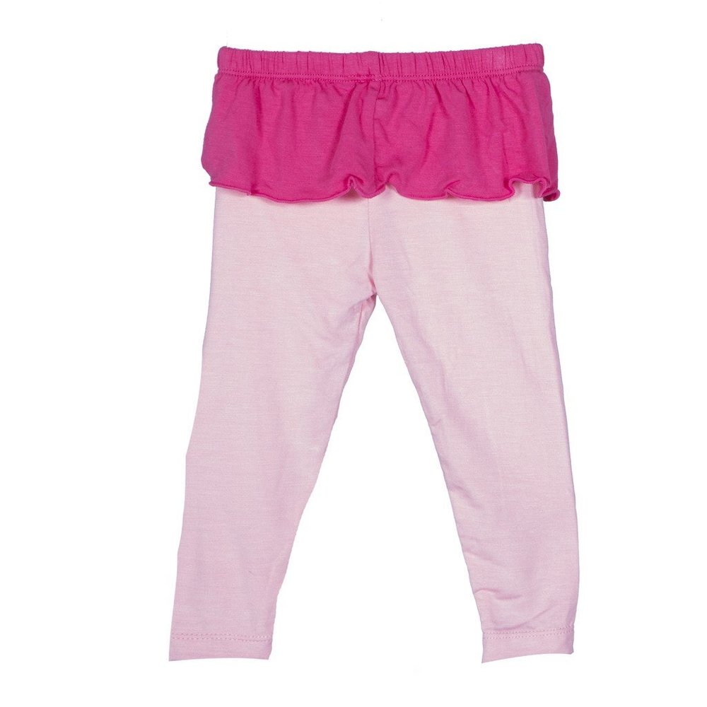 KicKee Pants Little Girls Skirted Leggings, Lotus with Winter Rose, 2T