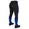 CHAMPRO mens Softball With Side Piping Tournament Traditional Low Rise Pant w Braid, Black, Royal Pipe, XX-Large US view 3