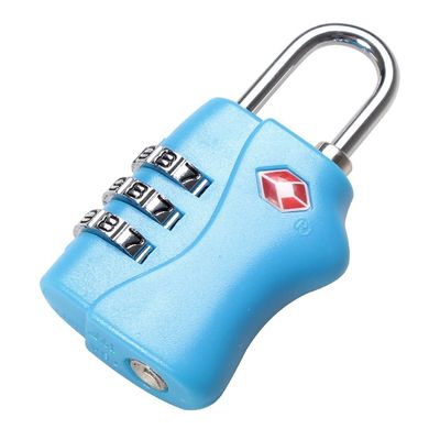 Quannengyoujia TSA Approved Lock Travel Security With 3 Digit Combination, Heavy Duty, TSA Suitcase Lock (Blue)